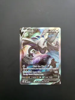 2022 Pokemon Sword & Shield Lugia V Silver Tempest 186/195 Alternate Art Ult Rar - Image 1