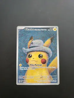 2023 Pokemon Van Gogh Pikachu with Grey Felt HatPromo 085 #2 NM/M - Image 1