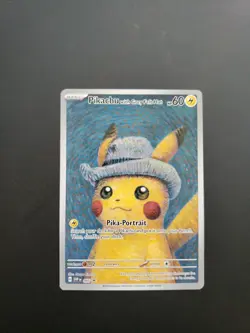 2023 Pokemon Van Gogh Pikachu with Grey Felt HatPromo 085 #2 NM/M - Image 1
