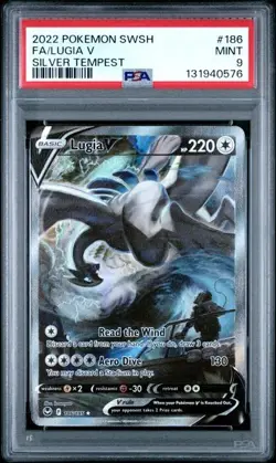 Pokemon 2022 Lugia V 186/195 Alt Art Silver Tempest PSA 9 - Image 1
