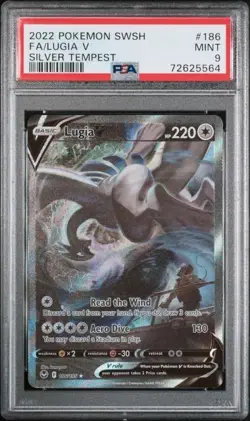 Pokemon 2022 Lugia V 186/195 Alt Art Silver Tempest PSA 9 - Image 1