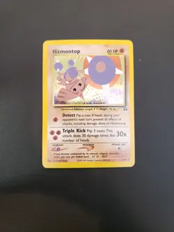 Hitmontop Holo Rare Pokemon Neo Discovery 3/75 WOTC NM - Clean Holo - Image 1