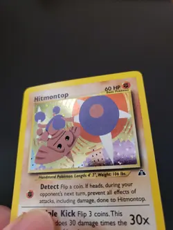 Hitmontop Holo Rare Pokemon Neo Discovery 3/75 WOTC NM - Clean Holo - Image 2