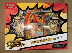 Pokemon Mega Emboar EX Box Mega Evolution Ascended Heroes Pokemon - Image 1