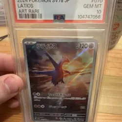 Pokemon Latios Art Rare Holo PSA 10 Sv7a Paradise Dragona 070/064 Japanese 2024 - Image 1