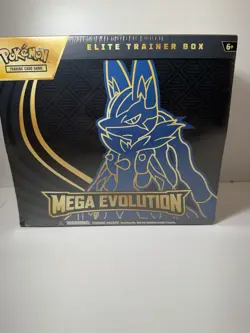 Pokemon TCG Mega Evolution Elite Trainer Box Factory Sealed Etb Lucario - Image 1