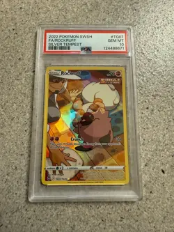 Pokemon Silver Tempest Rockruff TG07 PSA 10 NEW CERT 10/25 - Image 1