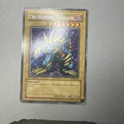 Tri-Horned Dragon LOB-000 The Legend of Blue Eyes White Dragon 1st Edition - Image 1