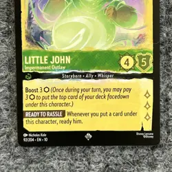 Disney Lorcana Whispers in the Well Little John 92/204 Super Rare NM - Image 4