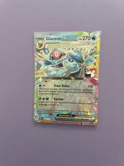 026/131 Glaceon ex Prize Pack Series 7 Stamped Play Pokemon TCG Prismatic Evo - Image 1