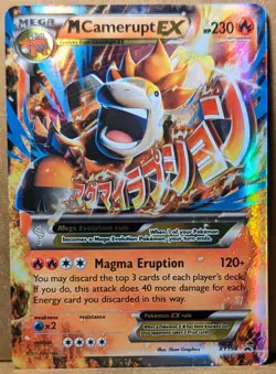 Pokemon MCamberupt EX Mega Holo XY198 Promo 2017 Light Play Condition - Image 1