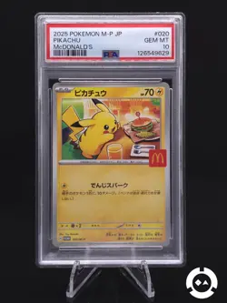 PSA 10 Pikachu 020/M-P McDonald's Promo 2025 Pokemon TCG Japanese - UK Stock - Image 1