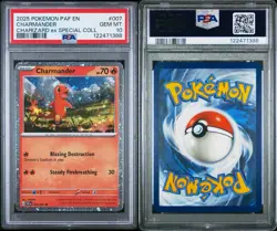PSA 10 - 2025 POKEMON PAF EN CHARMANDER CHARIZARD EX SPECIAL Collection | POP 1 - Image 3