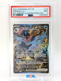 GRENINJA EX BLACK STAR PROMO 2024 POKEMON SVP EN-SV #132 PSA 9 - Image 1