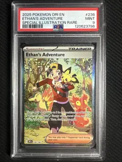 Pokemon Ethan’s Adventure SIR (PSA 9 Mint) Destined Rivals #236/182 - Image 1