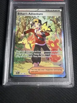 Pokemon Ethan’s Adventure SIR (PSA 9 Mint) Destined Rivals #236/182 - Image 2