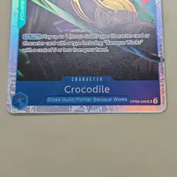 Crocodile OP09-046 SR ONE PIECE TCG CCG Card Game NM Blue - Image 4