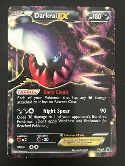 Darkrai EX BW46 Black & White Ultra Rare Black Star Holo Pokemon Card - Image 1