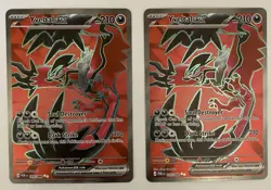 Pokemon Yveltal EX 105/088 MEGA EVOLUTION PERFECT ORDER x2 card lot - Image 2