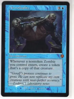 MTG Innistrad Remastered Foil Retro Frame Card Necroduality - Image 1