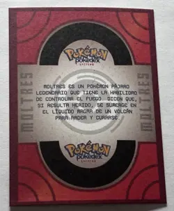 Moltres Pokedex #146 Cracked Ice Holo Pokemon Card Peru [US Seller] - Image 2