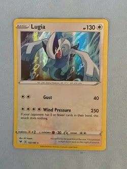 Pokemon TCG Lugia Holo Rare Card 132/185 Vivid Voltage - Image 1