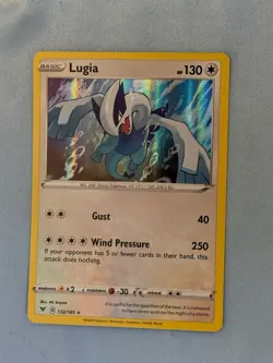 Pokemon TCG Lugia Holo Rare Card 132/185 Vivid Voltage - Image 3