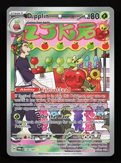Dipplin 170/167 Illustration Rare Twilight Masquerade Pokemon Card - Image 1