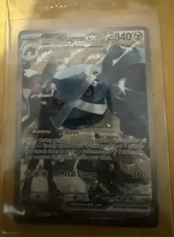 Steven's Metagross ex EX 340 HP Stage 2 Metal Pokemon TCG Card English - Image 1
