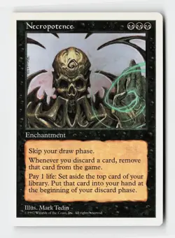 Necropotence Rare Fifth Edition Magic: The Gathering Cards - Image 1