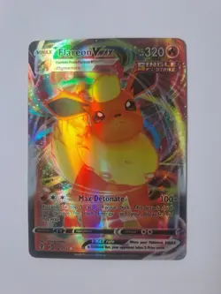 Flareon Vmax Pokemon Hologram Card Good Condition - Image 2