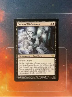 Curse of Misfortunes - Dark Ascension - Magic the Gathering - MTG - Image 1
