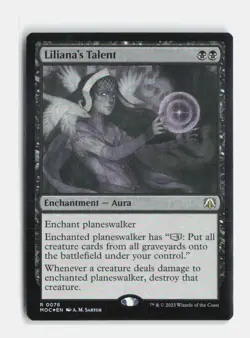 Liliana's Talent 76 Foil Commander: March of the Machine MTG NM - Image 1