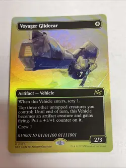 Voyager Glidecar (Borderless) (First-Place Foil) Aetherdrift Foil - Image 1