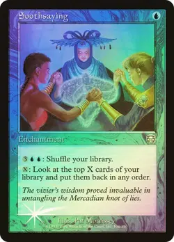 Mercadian Masques MTG FOIL Soothsaying Magic - Image 1