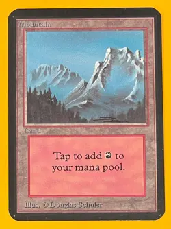 MTG MOUNTAIN Alpha (OldManMTG 013-695) - Image 1
