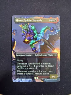 Green Goblin, Nemesis (BORDERLESS) Marvel Spider-Man - Magic (MTG) - Image 1