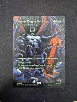 Venom, King in Black (BORDERLESS) Marvel's Spider-Man - Magic/MTG - Image 1
