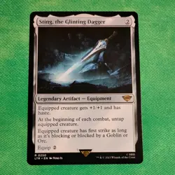 Sting, the Glinting Dagger - Universes Beyond: The Lord of the Rings - Magic MTG - Image 1