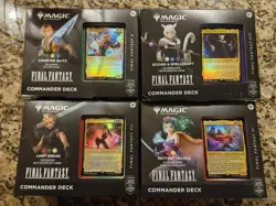 MTG Magic Final Fantasy Set of 4 Commander Decks FACTORY SEALED! - Image 2