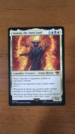 MTG Sauron, the Dark Lord Universes Beyond: the Lord of the Rings Regular NM - Image 1