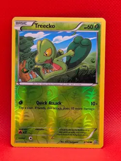 TREECKO 6/160 C PRIMAL CLASH POKEMON REVERSE HOLO MP TREECKO - Image 1