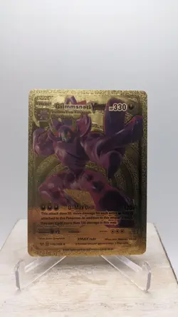 Pokemon Grimmsnarl VMAX HP330 Gold Foil Metal Fan Art Card Gigantamax #115/189 - Image 1
