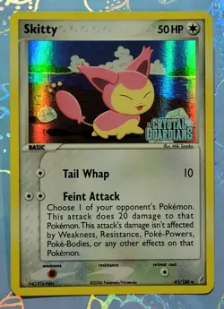 Skitty Reverse Holo 41/100 Ex Crystal Guardians Stamped Pokemon Card NM! - Image 1