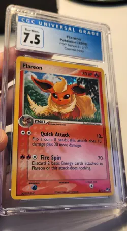 Flareon Pokemon 2006 Pop Series 3 2/17 CGC 7.5 - Image 1