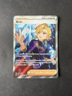 Pokemon Briar TCG Stellar Crown Holo Card 163/142 SV07 - Image 1