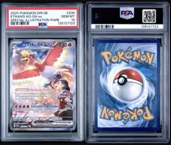 2025 Pokemon Dri De Ethan’s Ho-Oh Ex Special Illustration #230 PSA 10 - Image 1