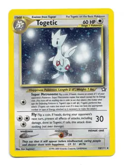 Togetic 16/111 Neo Genesis Cosmo Holo Pokemon TCG Vintage - Image 1