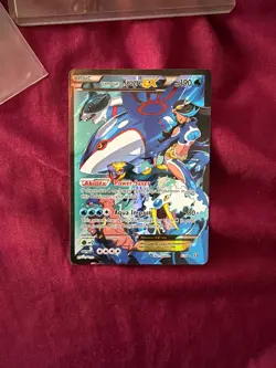 Team Aqua’s Kyogre EX 6/34 Double Crisis Full Art Holo Pokemon HP/DMG FD3 - Image 1