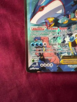 Team Aqua’s Kyogre EX 6/34 Double Crisis Full Art Holo Pokemon HP/DMG FD3 - Image 5